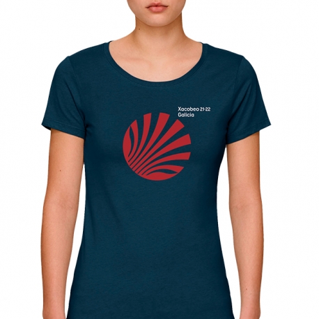 Xacobeo Galicia Navy Woman T-shirt