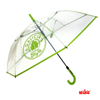 Paraguas Transparente Galcia Style Verde