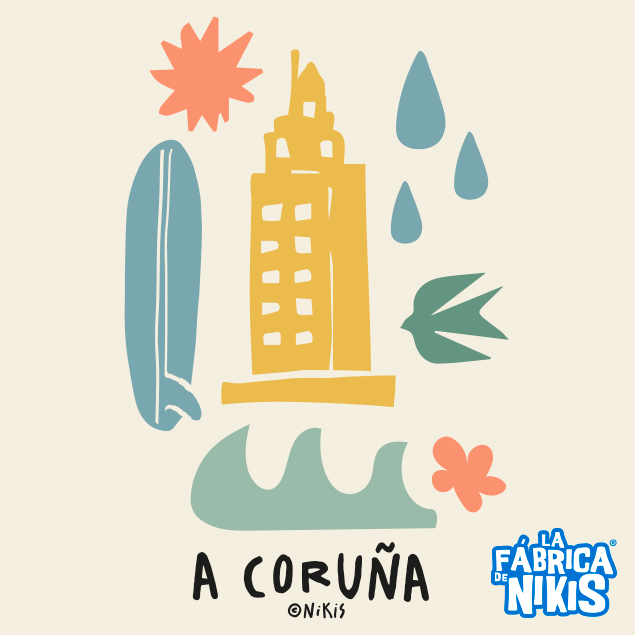 TOTE BAG A CORUÑA ICONOS