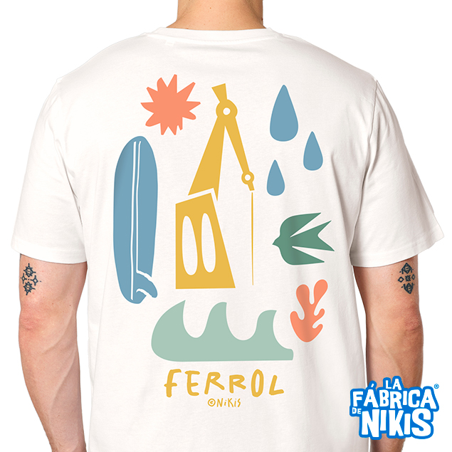 CAMISETA FERROL ICONOS