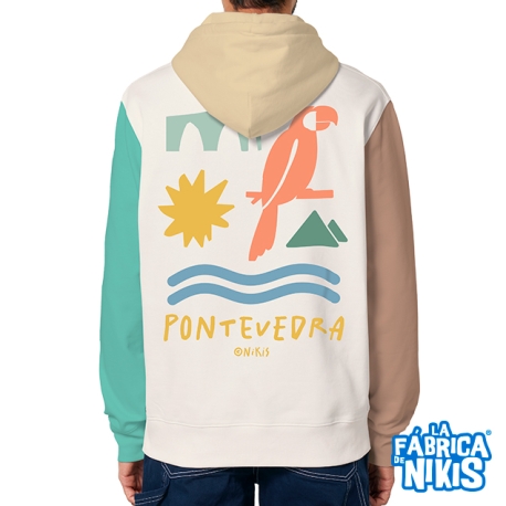 Sudadera Capucha Pontevedra Iconos