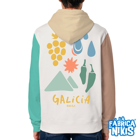 Sudadera Capucha Galicia Iconos