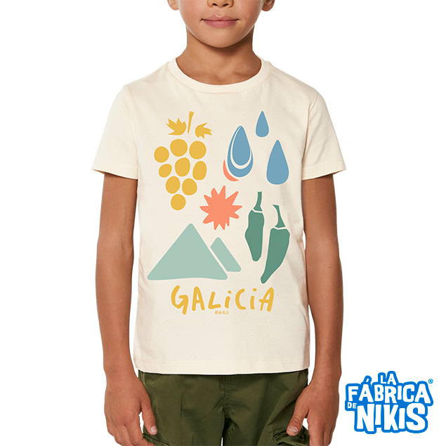 CAMISETAS NIÑ@S GALICIA ICONOS