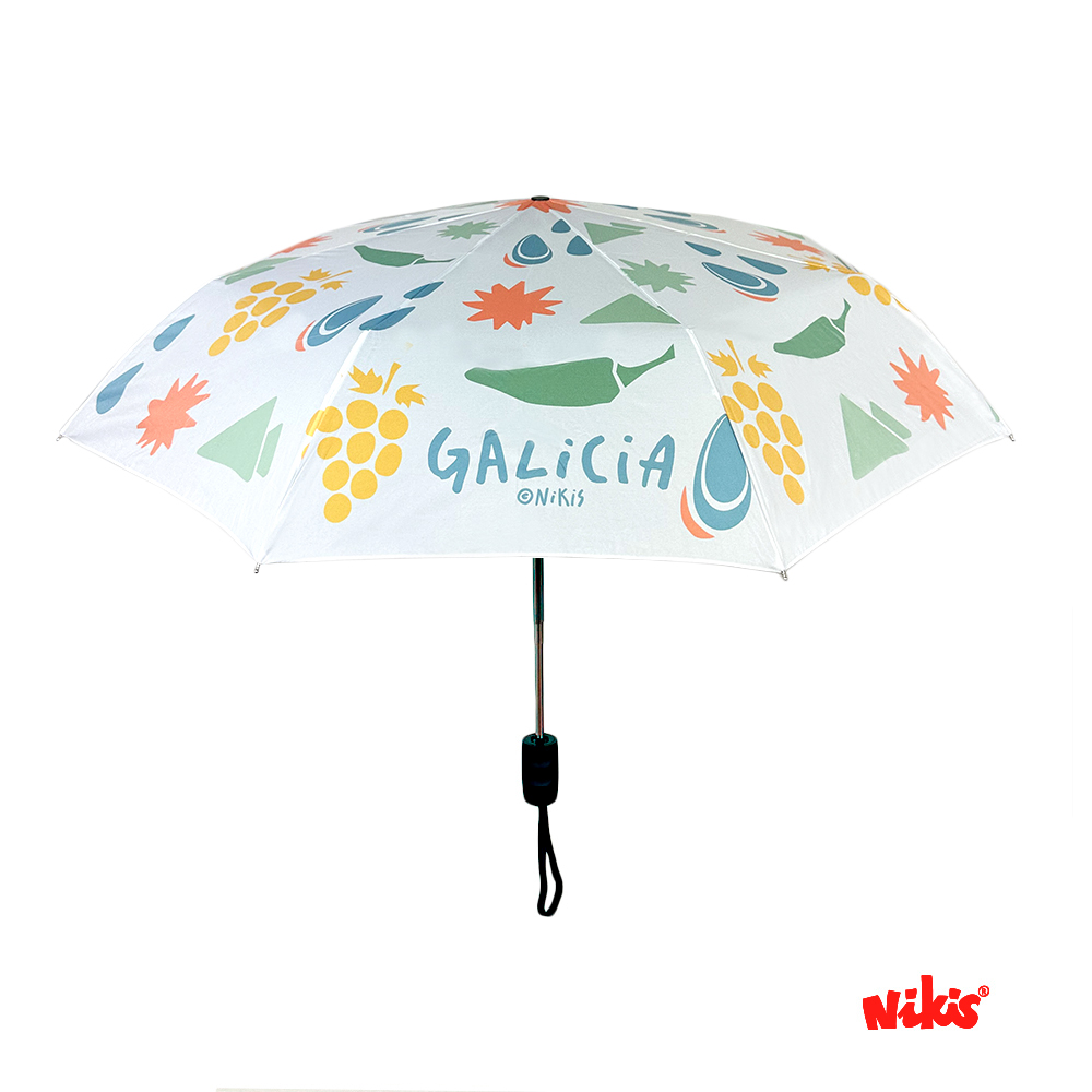 Paraugas Plegable Galicia Iconos