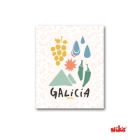 Adhesivo Galicia Iconos