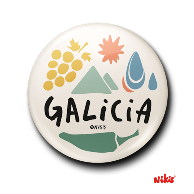 Chapa Galicia Iconos