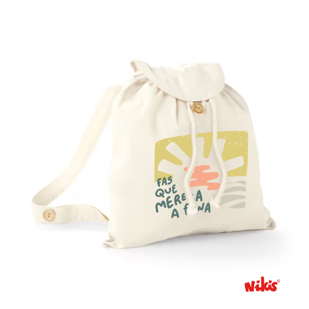Mochila Cordón Mereza Crema