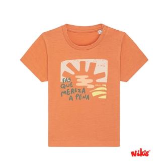 Camiseta Bebé Mereza Laranxa