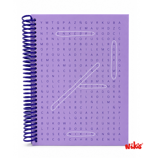 Caderno Espiral Sopa de Letras