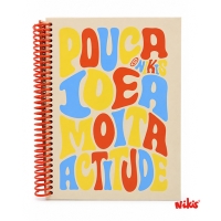 Caderno Espiral Pouca Idea
